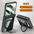 thumbnail image 1 of Designed for Motorola Razr 60 / Motorola Razr 2025 Case, Compatible with MagSafe, Built-in Kickstand & Screen Protector & Hinge Protection, Slim Protective Phone Case Cover, Black, 1 of 9