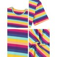 thumbnail image 6 of Lars Amadeus Men's Vintage Crew Neck Short Sleeve Striped T-shirt, 6 of 6