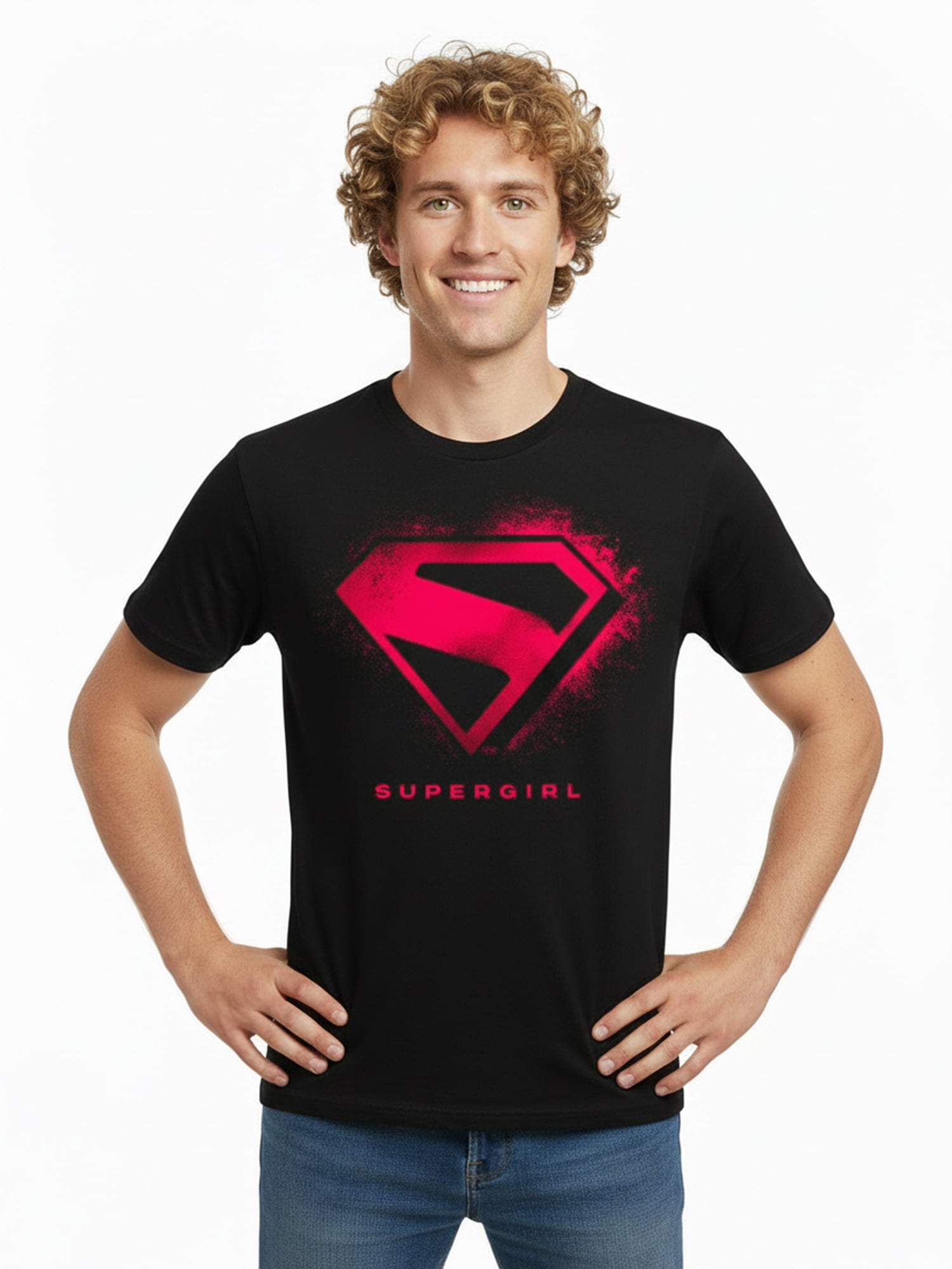 DC Comics Supergirl Men’s & Big Men’s Graphic Tee, Sizes S–3XL