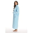 thumbnail image 2 of Just Love Plush Zipper Lounger Robe (Blue, X-Large), 2 of 3