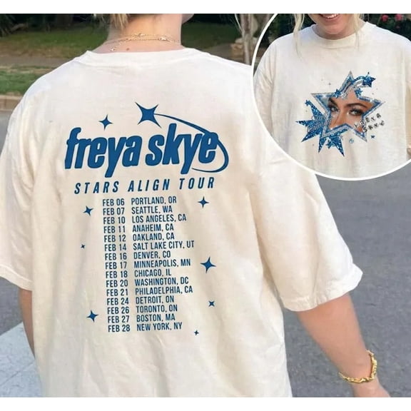 Freya Skye Merch Shirt Vintage Unisex Tops Tee Jersey Outdoor Tee Fashion y2k Top