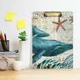 thumbnail image 6 of FMSHPON Vintage Sea Whale Clipboard Hardboard Wood Nursing Clip Board and Pull for Standard A4 Letter 13x9 inches, 6 of 7