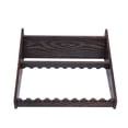 thumbnail image 5 of Fichiouy 10 Holes Wooden Pool Cue Rack Floor Free Standing Pool Stick Holder 35mm Aperture, 5 of 10