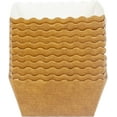 thumbnail image 3 of Novacart Beige Easybake Square Baking Mold, 2-3/8" x 2-3/8" x 1-3/8" - Pack of 60, 3 of 4