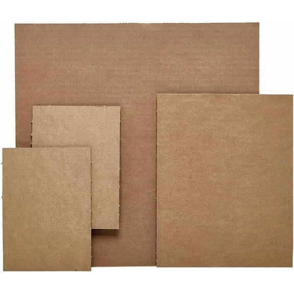 Brown Single Wall Corrugated Sheets 30" X 24" | Quantity: 25