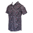 thumbnail image 5 of Black Paisley Men's Short Sleeve Cycling Jersey - Large, 5 of 5