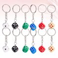 thumbnail image 4 of 12pcs Resin Dice Keychains Fathers Day Key Holder Gift Pendant Creative Key Rings Ornaments, 4 of 8