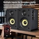 thumbnail image 3 of Altavoces de estantería Sanyun SW206, 80 W, modo dual, 4 pulgadas, negros, 3 of 9