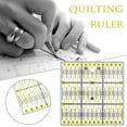 thumbnail image 2 of Nomeni Quilting Rulers Clearance, Sewing Quilting Craft Diy Ruler Patchwork Transparent Tailor Cutting Tools Home Diy Sewing Supplies Yellow, 2 of 6