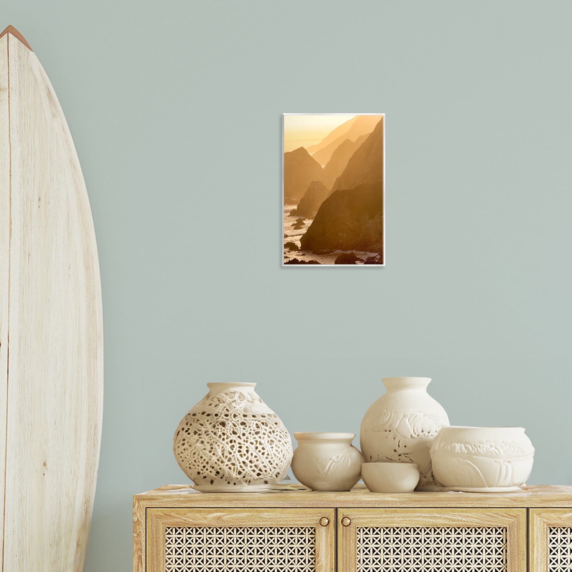 Stupell Industries Rocky Cliffs by Beach Landscape Photography Unframed Art Print Wall Art, 10 x 15