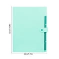 thumbnail image 3 of A4 Plastic Document Folder with Button Closure, Office File Organizer for Paper Storage, School Supplies, Business Filing, Portfolio Binder, Letter Size File Folder for Home Office Organization, 3 of 6