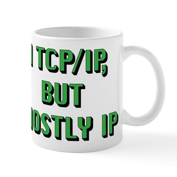 CafePress - Mostly IP - 11 oz Ceramic Mug - Novelty Coffee Tea Cup