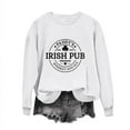 thumbnail image 2 of Tponi Ladies Shamrock St Patrick Day Tshirts Crew Neck Top Long Sleeve Shamrock Multicolor Casual Shamrock St. Patrick'S Day Gift Tee M, 2 of 4