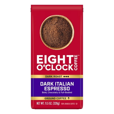 Eight O Clock Coffee Dark Ground Dark Italian Espresso Coffee 11.5 oz