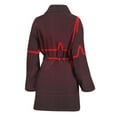 thumbnail image 2 of Red Heartbeat Women Bathrobe One Size Univeral Fits Fashion Lightweight Plush Fleece Long Robe For Women, 2 of 3