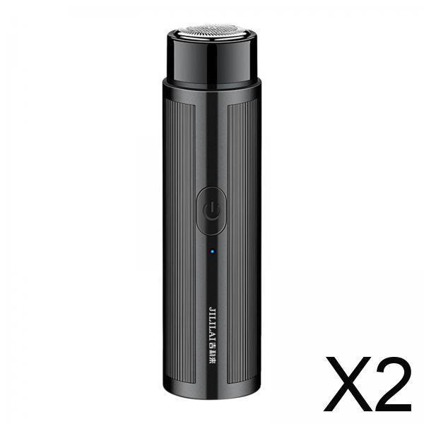2 Mini Afeitadoras Eléctricas Para Rostro Para Hombres, Inalámbricas, Recargables, Para Uso Y Húmedo