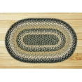thumbnail image 1 of Earth Rugs C-116 Black / Mustard / Cream Oval Braided Rug 5 Feet x 8 Feet, 1 of 2