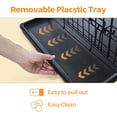 thumbnail image 5 of Max & Marlow Single-Door Dog Crate, Foldable Metal Wire Kennel, Portable, Tray and Divider Included, 42" x 27" x 30", 5 of 7