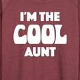 thumbnail image 3 of Instant Message - I'm The Cool Aunt - Women's Lightweight French Terry Long Sleeve Shirt, 3 of 6