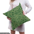 thumbnail image 5 of Ambesonne Abstract Green Fabric by the Yard Upholstery, Futuristic Grid Line, 3 Yards, Hunter Green Pale Green, 5 of 5