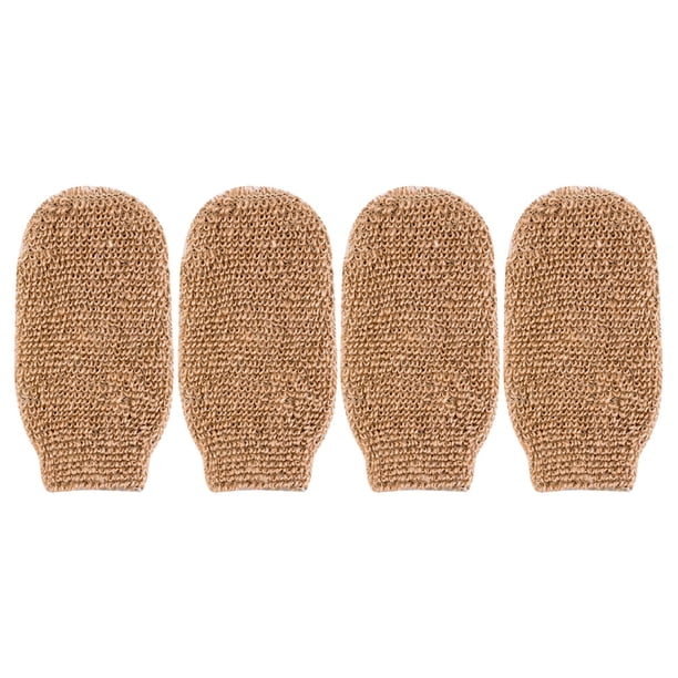 4 guantes exfoliantes para ducha, masaje, baño, ducha, exfoliantes