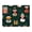 Multicolor 2, variant on Small Mouse Pad Desk Pad, Office Mouse Mat Non-Slip Rubber Base, Mousepad for Computer Laptop 28x22cm,Winter Santa Claus Red