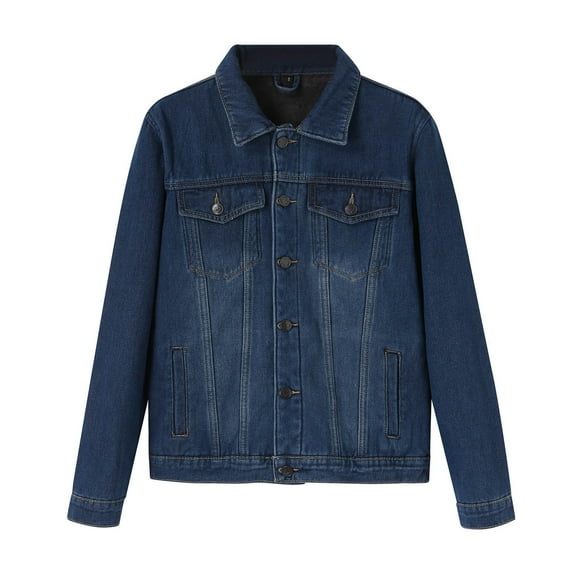 Ketyyh-chn99 Jean Jackets for Men 2024 Jacket Distressed with Pockets A,3XL