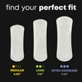 thumbnail image 4 of U by Kotex Clean & Secure Wrapped Panty Liners, Light Absorbency, Long Length, 16 Count, 4 of 9