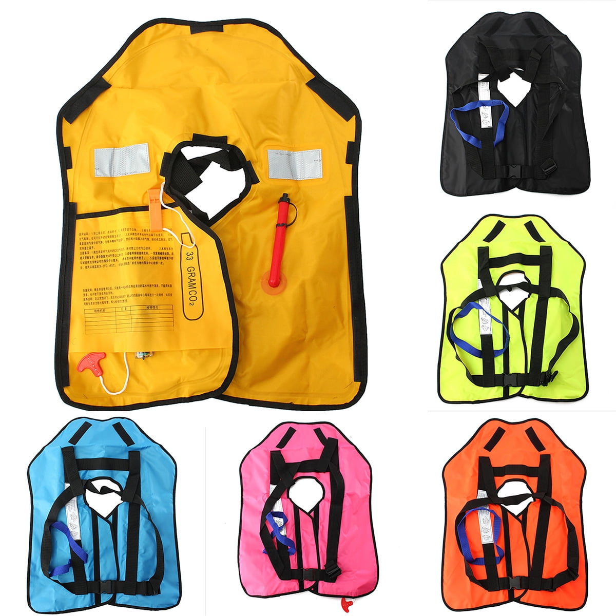 Outdoor Swimming Boating Life Jacket Sailing Practical Adult Manual