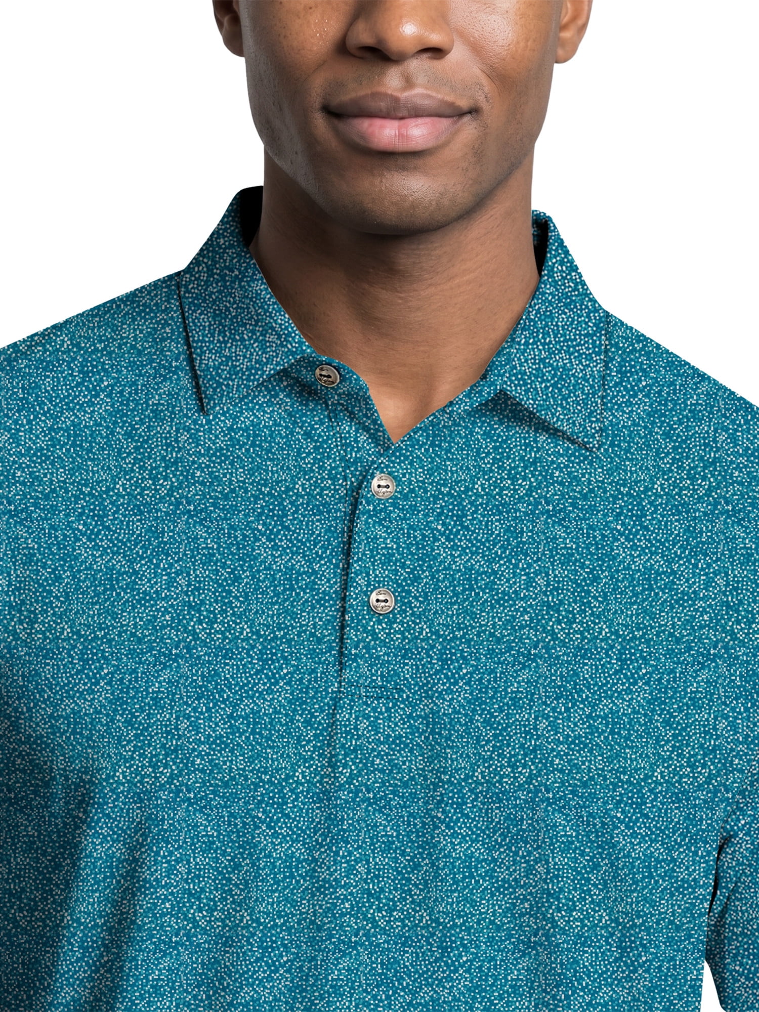 Ben Hogan Performance Men’s & Big Men's All-Over Micro-Confetti Short Sleeve Golf Polo Shirt, Sizes S-4XLT