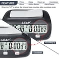 thumbnail image 4 of Reloj de ajedrez LEAP 9923 con temporizador digital con bonificación de tiempo y retraso, 4 of 6