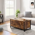 thumbnail image 1 of Mesa De Centro De Madera Rustica Elevable 2 Cajones Y Puerta, 1 of 6
