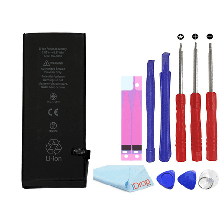 i-Phone 6 Battery Internal Replacement Kit 3.8V 1810mAH Li-Ion 0 Cycle for 6G I6 IP6 A1549 A1586 A1589 with Standard Repair Tools Warranty Included -