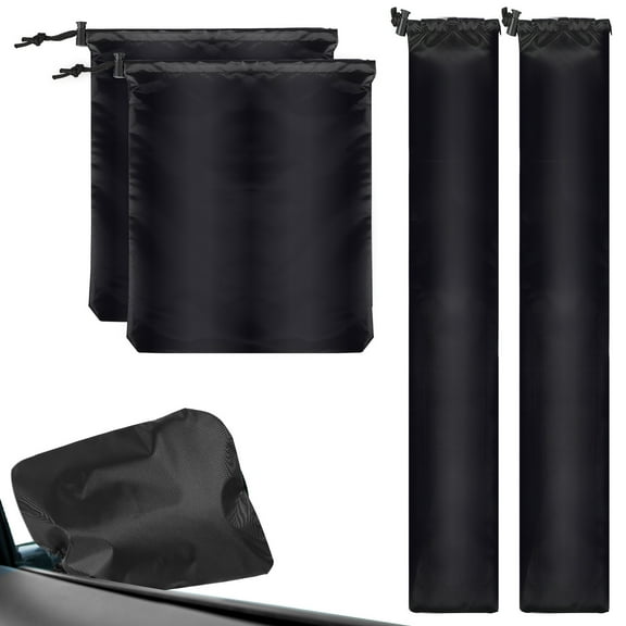 WHAMVOX 1 Set Car Wiper Covers Rear View Mirror Covers Windshield Wiper Weather Covers Car Exterior Winter Accessories