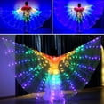 thumbnail image 3 of SEAMEXICO Alas De Danza Del Vientre , Luminosas Con Palos Telescópicos LED , Fiesta Universal De Mariposa Espectáculos Fluorescentes Rendimiento Traje Adulto, 3 of 4