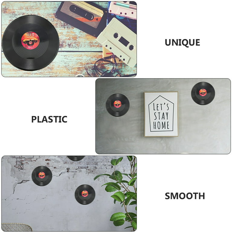 20 Pieces 12 Inch Blank Vinyl Records Vintage Fake Records Decorations for  Wall Aesthetic Home Studio Room, Discs Hip Hop Rock 70s 80s 90s Retro Decor