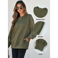 thumbnail image 3 of Eytino Sweatshirts for Women Oversized Sweatshirt Long Sleeve Tops Casual Crewneck Sweatshirts with Pockets, 3 of 11