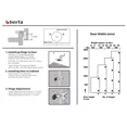 thumbnail image 4 of Berta 1 5/16 inch Overlay, 90 Degree Restricted Opening Angle Concealed Face Frame Cabinet Door Hinges (2 Pack), 4 of 6