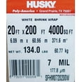 thumbnail image 3 of 20' x 200' 7 Mil Husky Brand Shrink Wrap - White, 3 of 6