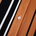 thumbnail image 4 of Camisas Hombre Camisas de un solo pecho de primavera y verano para hombre, camisa informal de manga corta con solapa para playa y vacaciones al libre (Brown, XL), 4 of 7