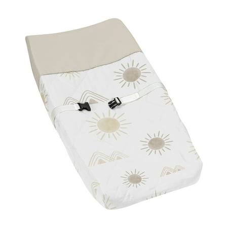 UPC: 0846480093688 | Desert Sun Taupe Changing Pad Cover Boy or Girl by Sweet Jojo Designs