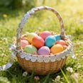 thumbnail image 6 of DefiDgd Easter Ribbon Roll,Spring Gift Wrapping Eggs Bunny Carrot Craft Ribbon for Gift Wrapping Easter Basket Wreaths Decoration(Silver), 6 of 6