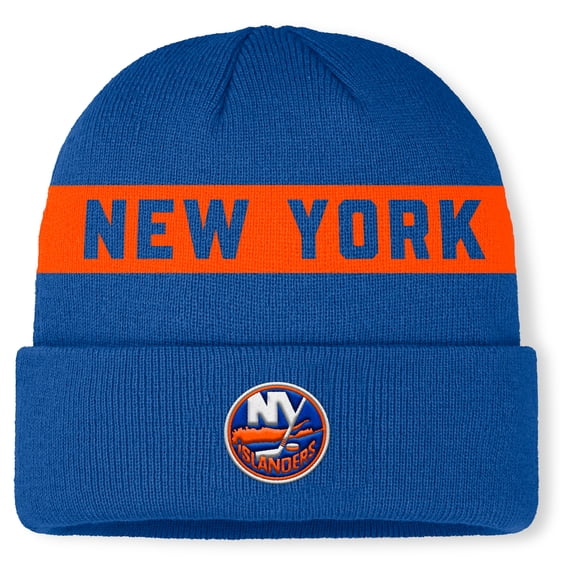 Men's Fanatics Royal New York Islanders Authentic Pro Rink Cuffed Knit Hat