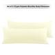 thumbnail image 1 of Juego de 2 fundas de almohada de cuerpo REGALWOVEN con cremallera para almohadas de cuerpo, blanco perla estándar, 1 of 7