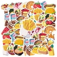 35pcs-50pcs Funny Stickers Food Decals Cute Stickers Ice Cream Stickers ...