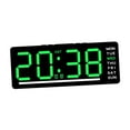 thumbnail image 3 of Reloj digital de regalo con fecha, día de la semana, fácil de leer, con 2 alarmas, reloj de pared Número verde, 3 of 9