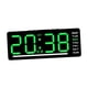 thumbnail image 3 of Reloj digital con temperatura, pantalla grande, fácil de leer, reloj de escritorio, reloj de pared Número verde, 3 of 9
