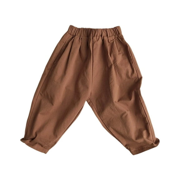 Byoo Sporty Pants for Toddler Boys Solid Color Lightweight Wide Leg Straight Fit Baggy Husky Trousers Active Comfy Jogger Pants