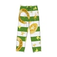 thumbnail image 4 of Daiia Watercolor St Patrick Day Men's Sleep Pant with Pockets and Drawstring,Pajama Pants-Medium, 4 of 9
