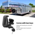 thumbnail image 4 of Trailer Hitch Lock, Heavy Duty High Security Universal Fit RV Coupler Lock for 1 7/8inch 2inch 2 5/16inch Couplers with 2 Keys for RV Boat Trailer, 4 of 7